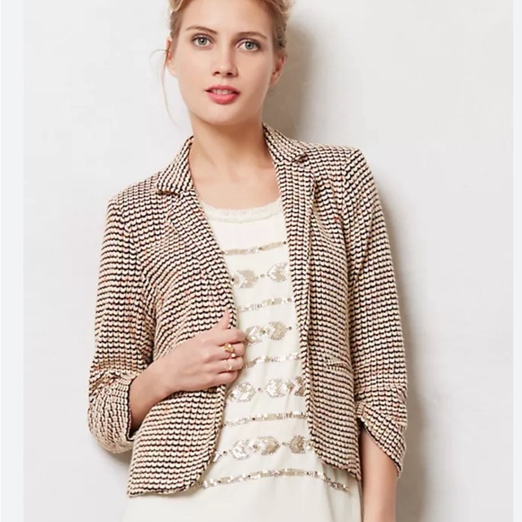 ANTHROPOLOGIE CARTONNIER TASMIN BLAZER - Picture 1 of 4